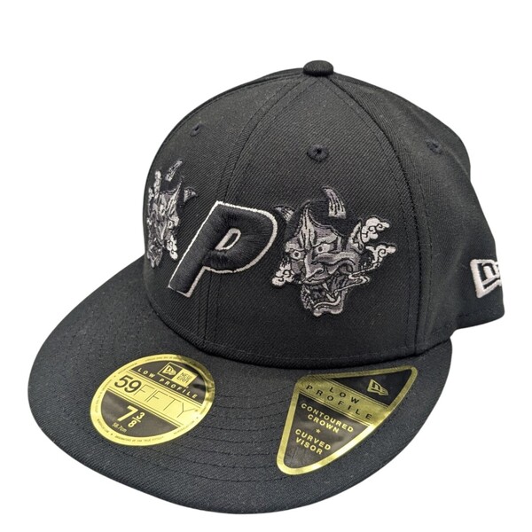 PALACE x NEW ERA MASKS LP 59FIFTY BLACK パレス ニューエラ キャップ ブラック 刺繍
