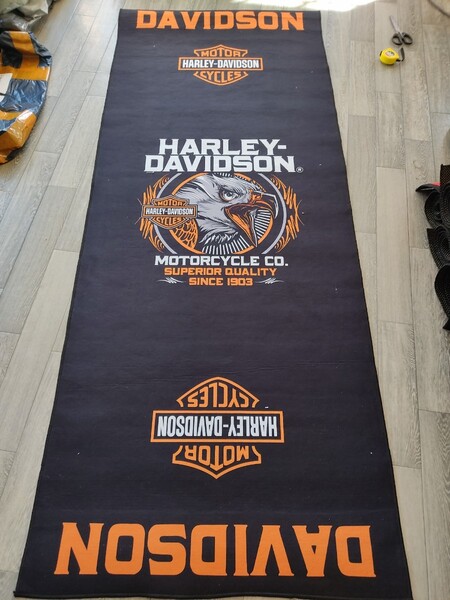 ラスト1枚 送料込み 鷹 大 80cm x 200cm ピットマット バイクマット メンテナンスマット ハーレーダビッドソン HARLEY DAVIDSON