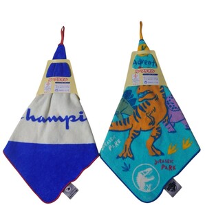 ループタオル 2枚セット 恐竜 Champion 新品