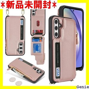 for Galaxy A54 SC-53D SCG21 け ファスナー ストラップ付き ショルダーケース ピンク 43