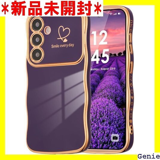 ZTOFERA Samsung Galaxy S25 女性 携帯カバー ワイヤレス充電対応 ダークバイオレット 79