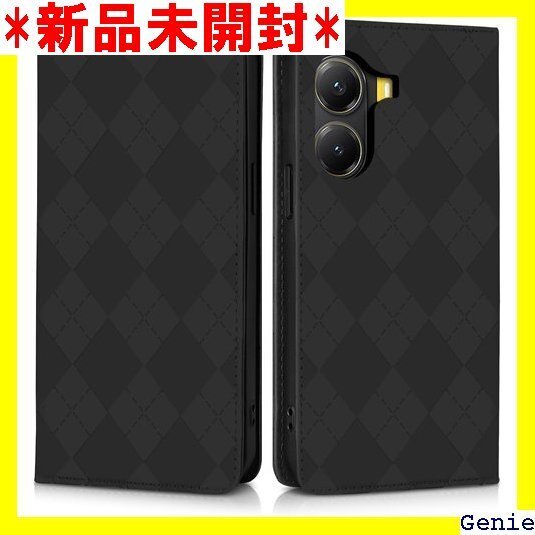 Succtopy Xiaomi POCO X7 Pro ンド機能付き マグネット内臓式 6.67インチ ブラック 57