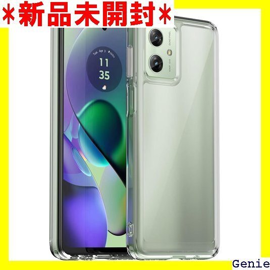 FINON MOTO G64y 5G ケース MOTO ド ケース 指紋認証可能モデル 耐衝撃 シンプル クリア 6