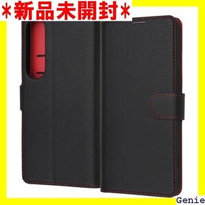 デジタルアルキミスト エクスペリア Xperia 1 プ スタンド機能 シンプル マグネット ブラック レッド 47