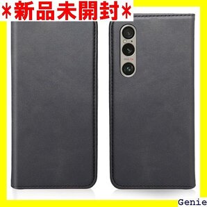 Ayakumo Xperia 1 VI ケース 手帳型 プルデザイン ヴィンテージライクな質感 耐衝撃 ブラック 54