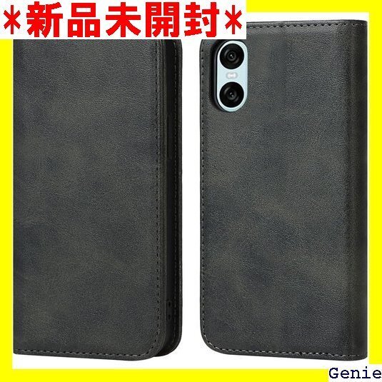 Xperia 10 VI ケース 手帳型 エクスペリア プ カード収納 スタンド 落ち着いた色 レトロ ブラック 76