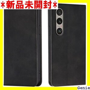 Top HGSM xperia 1 vi ケース xp り畳み式 横置き機能 便利 耐衝撃 携帯ケース ブラック 118