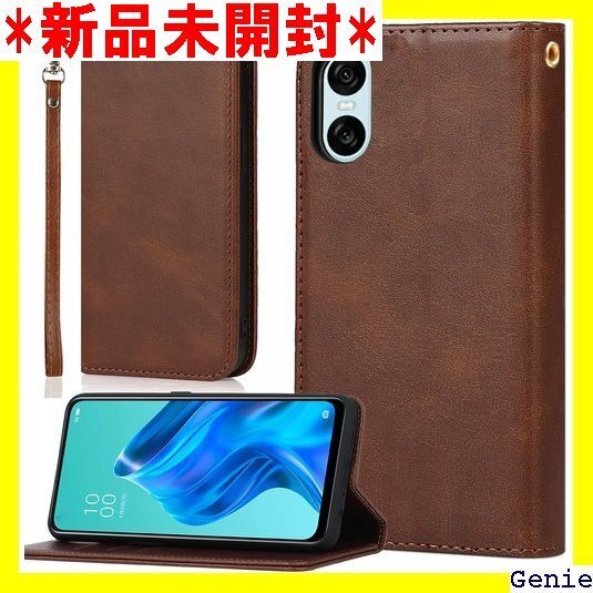 適用 Xperia 10 VI SO-52E SOG1 カード カード入れ 落ち着いた色 レトロ ダークブラウン 36