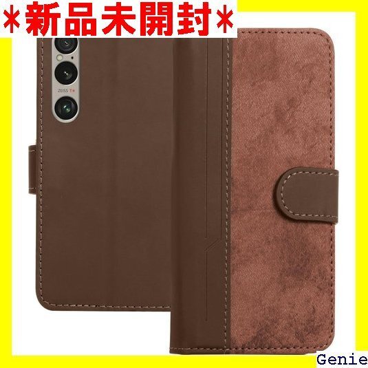 TEDTIKJT Sony Xperia 1 VIケー ジネススタイル エクスペリア1vi スマホケース -茶色 69