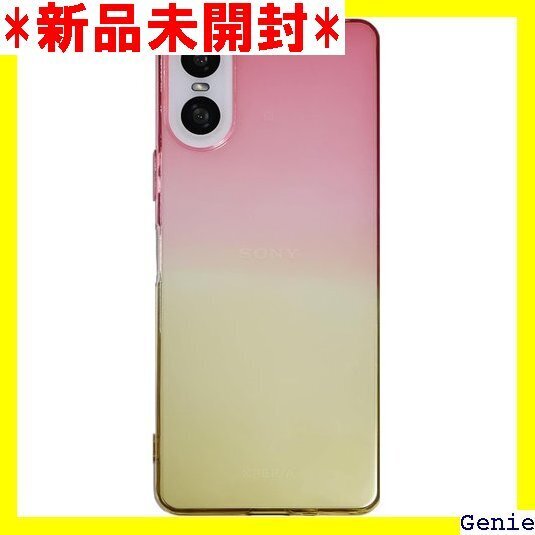 Xperia 10 VI ケース TPU グラデーショ XQ-ES44 ピンクイエロー B043X10VIPY 83