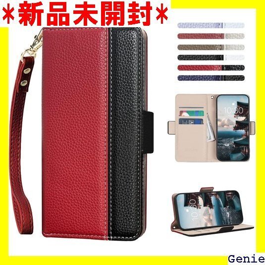 JDDLang AQUOS Sense 4 ケース 手 ル気質 人気 ギフト 5.8インチ対応附ストラップレッド 4