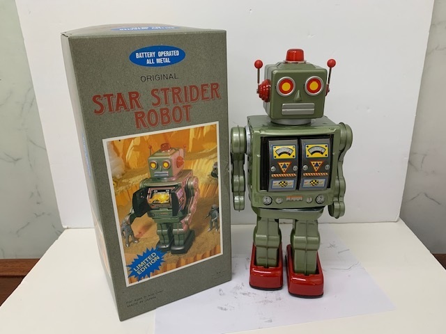Yahoo!オークション -「スターストライダーロボット」(ブリキ Yahoo!オークション -「スターストライダーロボット」(ブリキ