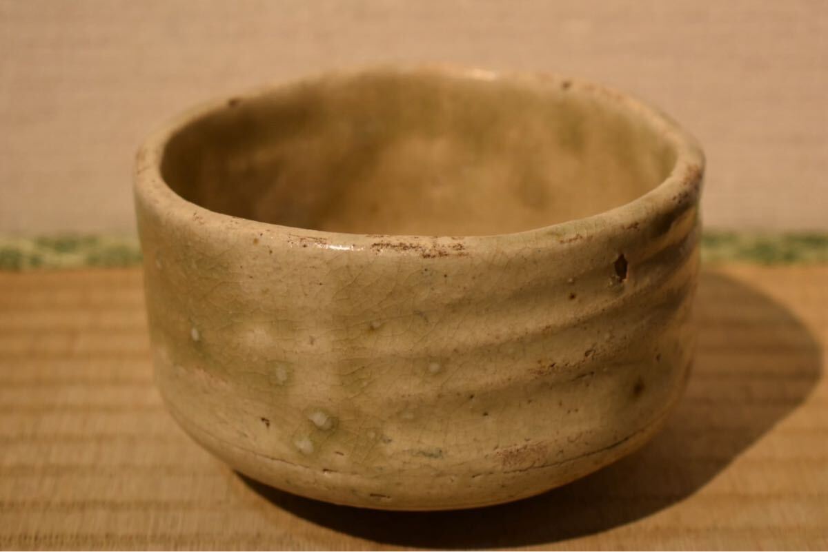 GE】M864【コレクター所蔵品】時代 志野茶碗/日本美術 美濃焼