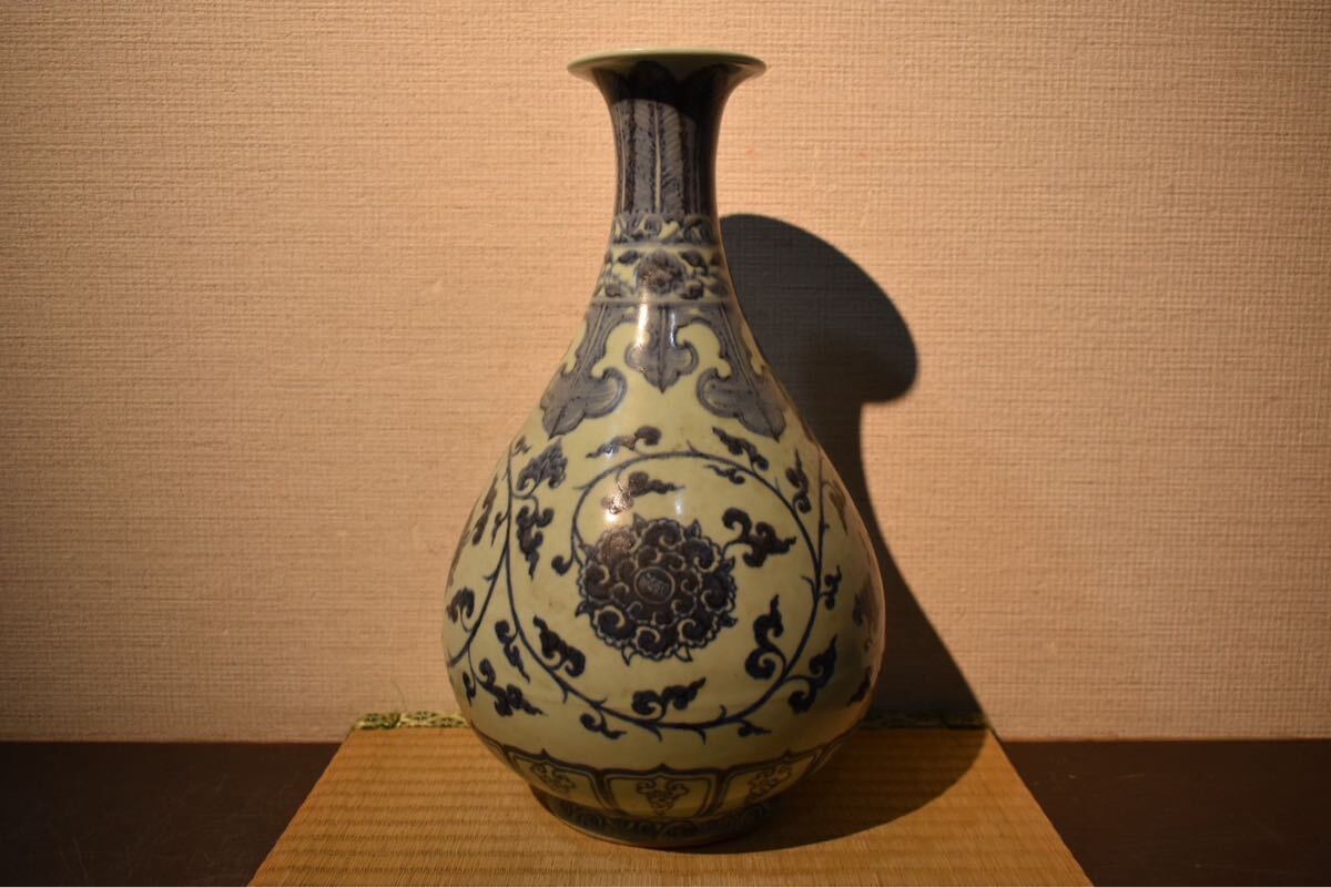 Yahoo!オークション -「青花 花瓶」(染付) (骨董陶磁器一般)の