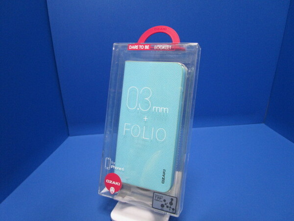 OZAKI O!coat iPhone6 6s OZAKI ブルー 青 手帳型 フリップ PUレザー OZAKI O!coat 0.3 + Folio case for iPhone 6 Light Blue ★al