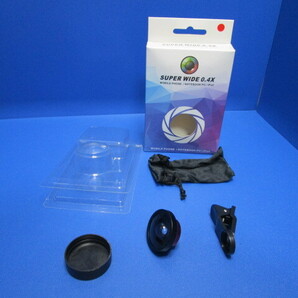 セルカレンズ レンズ クリップ sniff 自撮りレンズ 広角 SUPER WIDE 0.4 SELFIE CAM LENS 広角 カメラレンズ (レッド) ★d