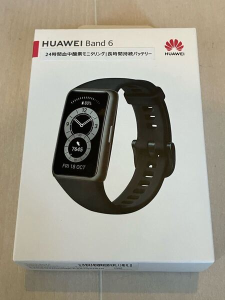 ■新品■送料込み■HUAWEI Band6 スマートバンド FRA-B19 グラファイトブラック 1.47型 血中酸素レベル測定/心拍数