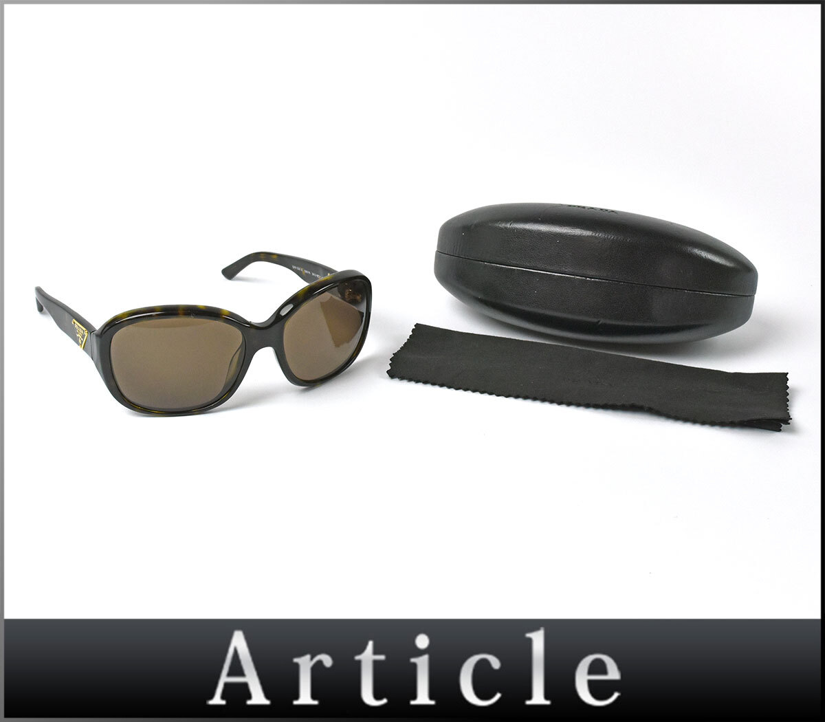 【美品】PRADA サングラス べっ甲　ミニマルバロック　SPR27N-A PRADA プラダ ミニマルバロック サングラス SPR27N-A ブラック