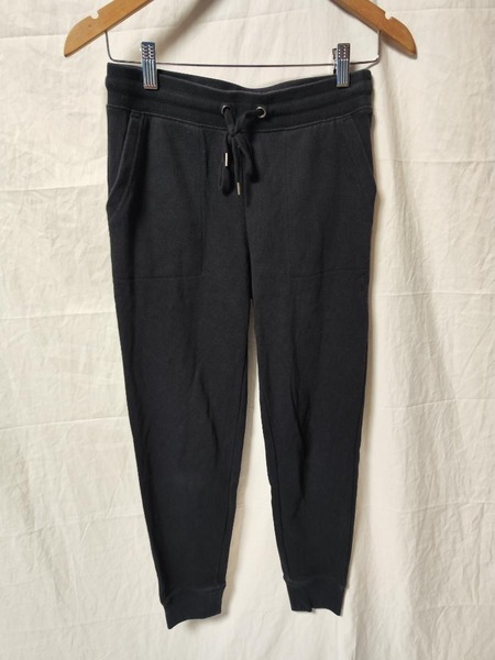 ユニクロ スウェットパンツ ストレッチ 黒 レディース S