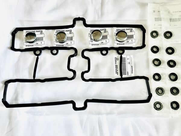 ●在庫あり 即納 ゼファー χ ヘッド カバー ガスケット 1台分 フル セット 純正 ZR400G G1-G9 シール ワッシャー カム カバー プラグ