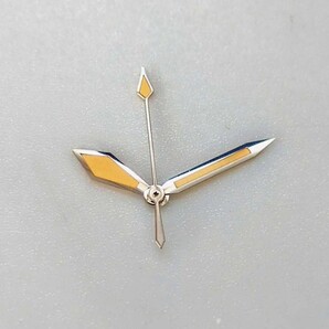 腕時計 修理交換用 針 ハンドセット シルバー×オレンジ ミリタリー針 【対応】SEIKO ダイバー 7S26/NH35/NH36/4R36 セイコー 社外品