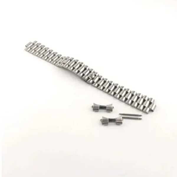 腕時計 修理交換用 社外品 ブレスレット 20mm ステンレス シルバー プレジデントブレスレット 【対応】 ロレックス ROLEX 互換