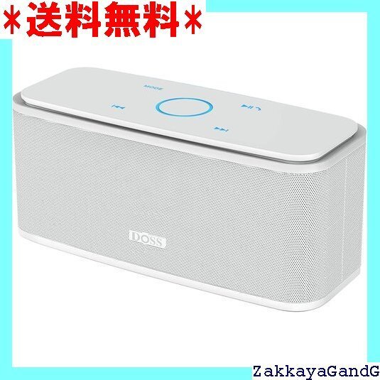 ☆★☆ DOSS Soundbox ワイヤレススピーカー Bl ード/Aux入力対応 マイク内蔵 お風呂 車用 ホワイト 8