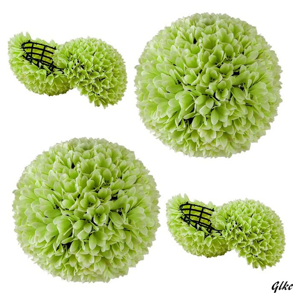 【高品質な人工観葉植物で長持ち】人工観葉植物 花ボール 直径28cm インテリア装飾 フェイク花 お手入れ簡単 かわいい グリーン