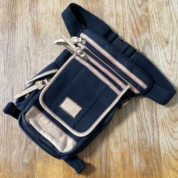 ALPHA INDUSTRIES bag used アルファインダストリーズ ホルスターバッグ レッグバッグ バイク ツーリング 鞄 ユーズド 合成皮革劣化