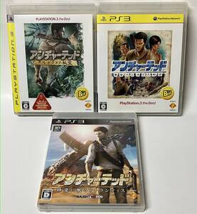 美品 PS3 アンチャーテッド エルドラドの秘宝 黄金刀と消えた船団 砂漠に眠るアトランティス 3点セット プレイステーション3 プレステ3