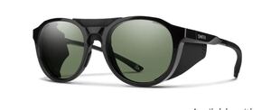 美品 SMITH スミス 偏光サングラス venture ベンチャー CP-Polar Gray Green 偏光 レンズ メンズ サイドシールド・ストラップ付き
