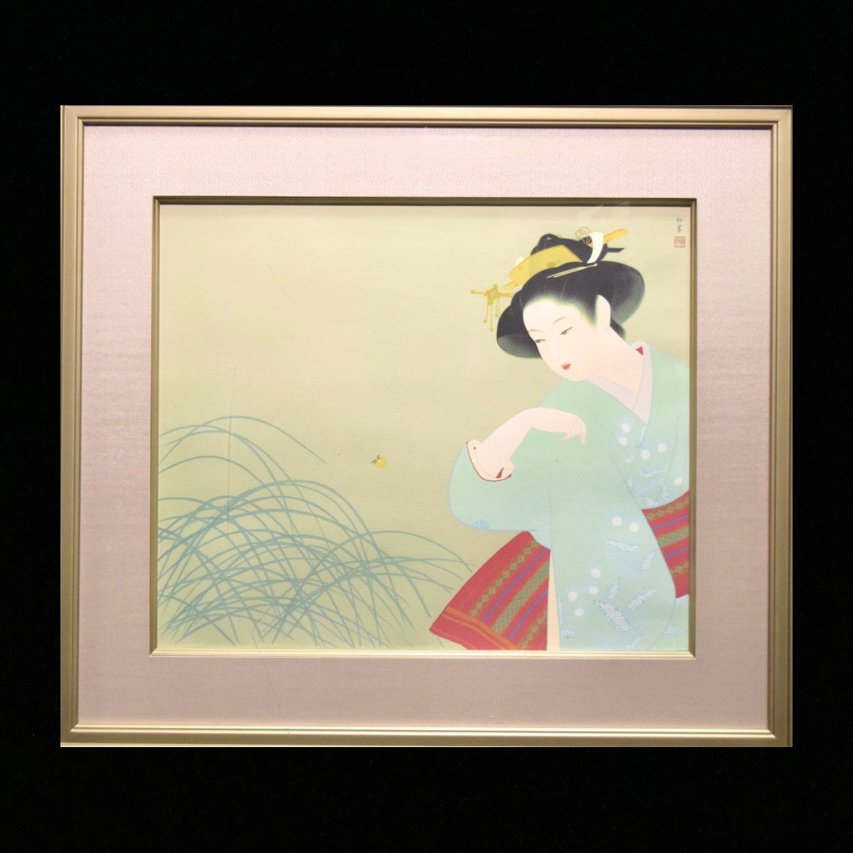 Yahoo!オークション -「上村松園」(シルクスクリーン) (版画)の Yahoo!オークション -「上村松園」(シルクスクリーン) (版画)の