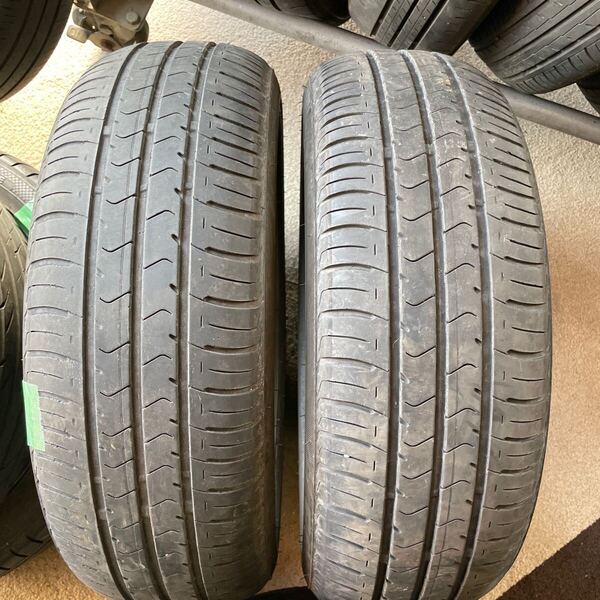 185/60R15 ブリヂストン ECOPIa NH100C 中古2本 夏 2021年製 送料無料