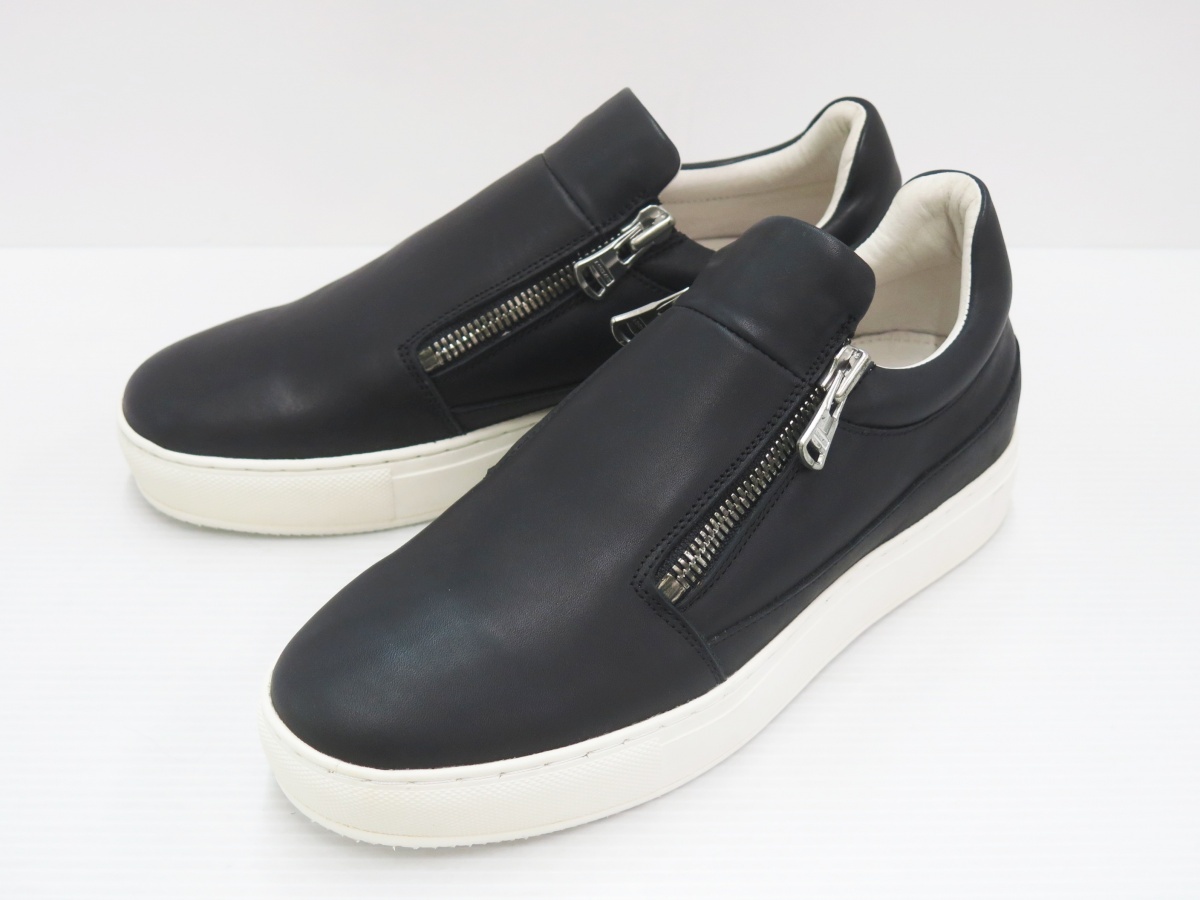 ISAMU KATAYAMA BACKLASH ステアレザー　スニーカー　黒26 ISAMU KATAYAMA BACKLASH - × Maison MIHARA YASUHIRO ステアレザー