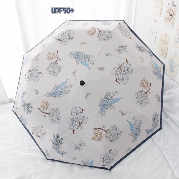 折りたたみ傘 晴雨兼用傘 日傘 雨傘 花柄 UVカット 雨具 レディース 紫外線遮断 耐風 丈夫 エレガント おしゃれ