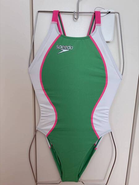 【新品】スピード SPEEDO 競泳水着 SCW01921N ファーストスキン Lサイズ FASTSKIN フラッシュグリーン×ホワイト