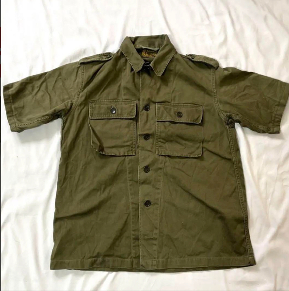 60s ビンテージ オランダ軍 半袖 ミリタリーシャツ