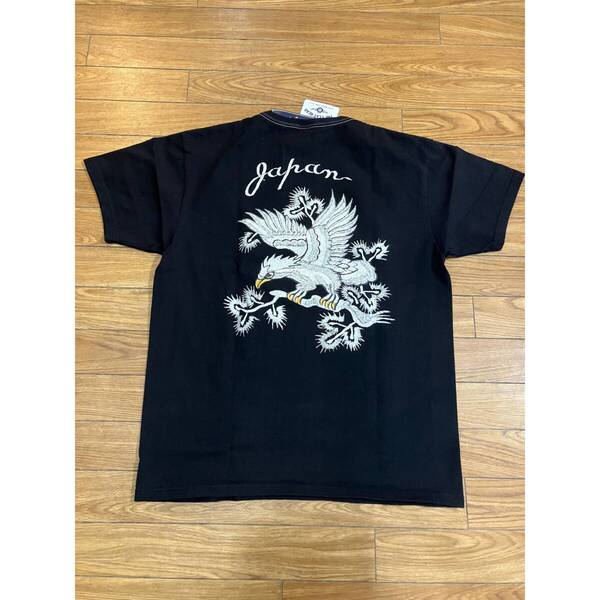 THE FLAT HEAD EAGLE FN-THC-054S S/S TEE BLK 46サイズ