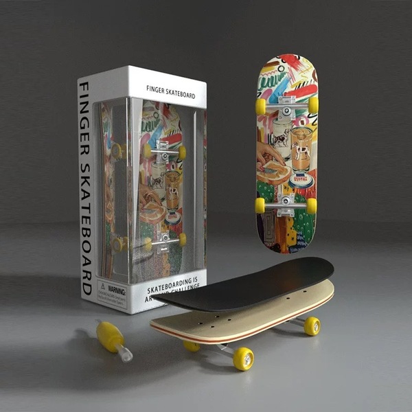 ベアリング付きの指スケ フィンガーボード Finger Skateboard 指スケートボード フィンガーボード D