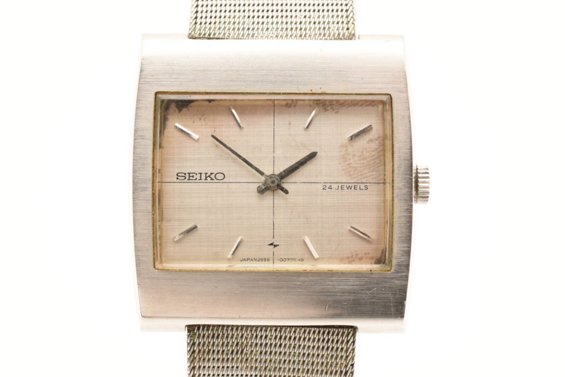 希少 レア アンティーク SEIKO シャリオ シルバー 2559-3010