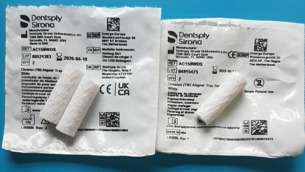 歯科矯正用 チューイーChewies 3個 (マウスピース矯正インビザラインinvisalign)