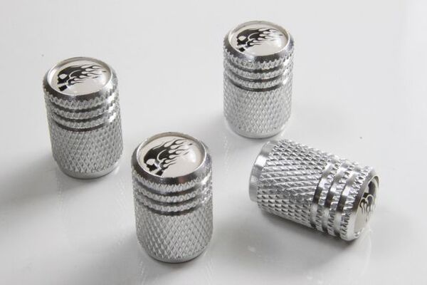 スカルマークエアバルブ エアバルブキャップ カー用品 外装パーツ タイヤ ホイール 足回り アメリカン 骸骨 ドレスアップ 女子にも人気