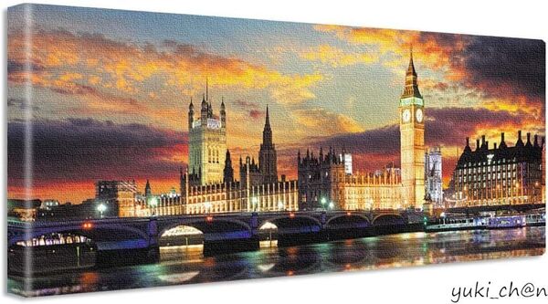 アートデリ ポスター 日本製 パネル 夜景 軽量 30cm × 78.5cm ファブリック 夜景をテーマにした美しいアートポスター