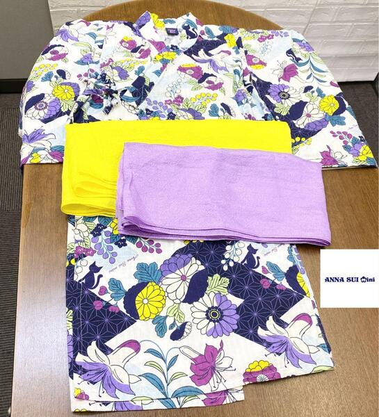 4571 アナスイミニ 浴衣 110cm 定価約15,000円品 正規店購入