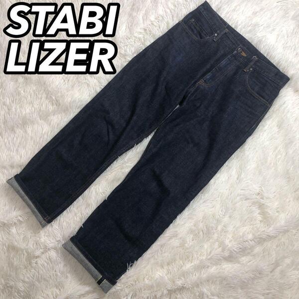 STABILIZER GNZ スタビライザー 0-08 デニムパンツ ジーンズ Gパン ズボン セルビッチ ブルー 青色 インディゴ メンズ 男性 W31