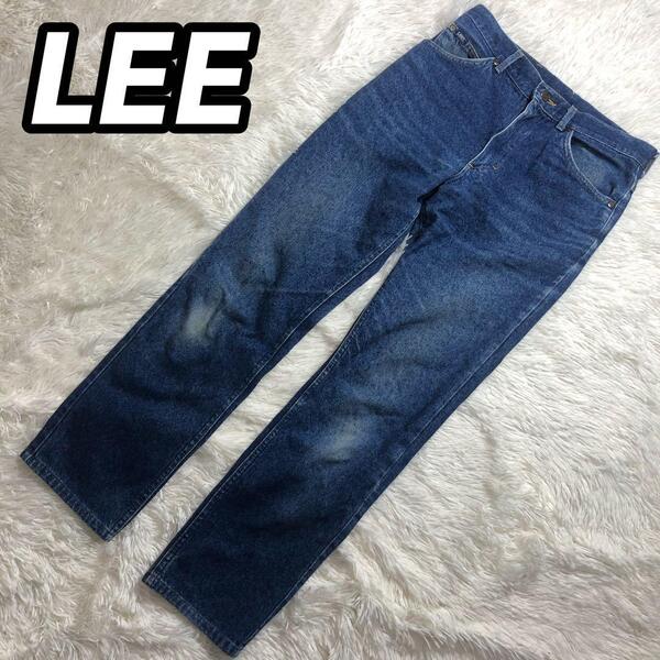 LEE リー デニムパンツ ジーンズ Gパン ズボン 200-8989 米国製 アメリカ産 USA ブルー メンズ 男性 W30 S相当 アメカジ