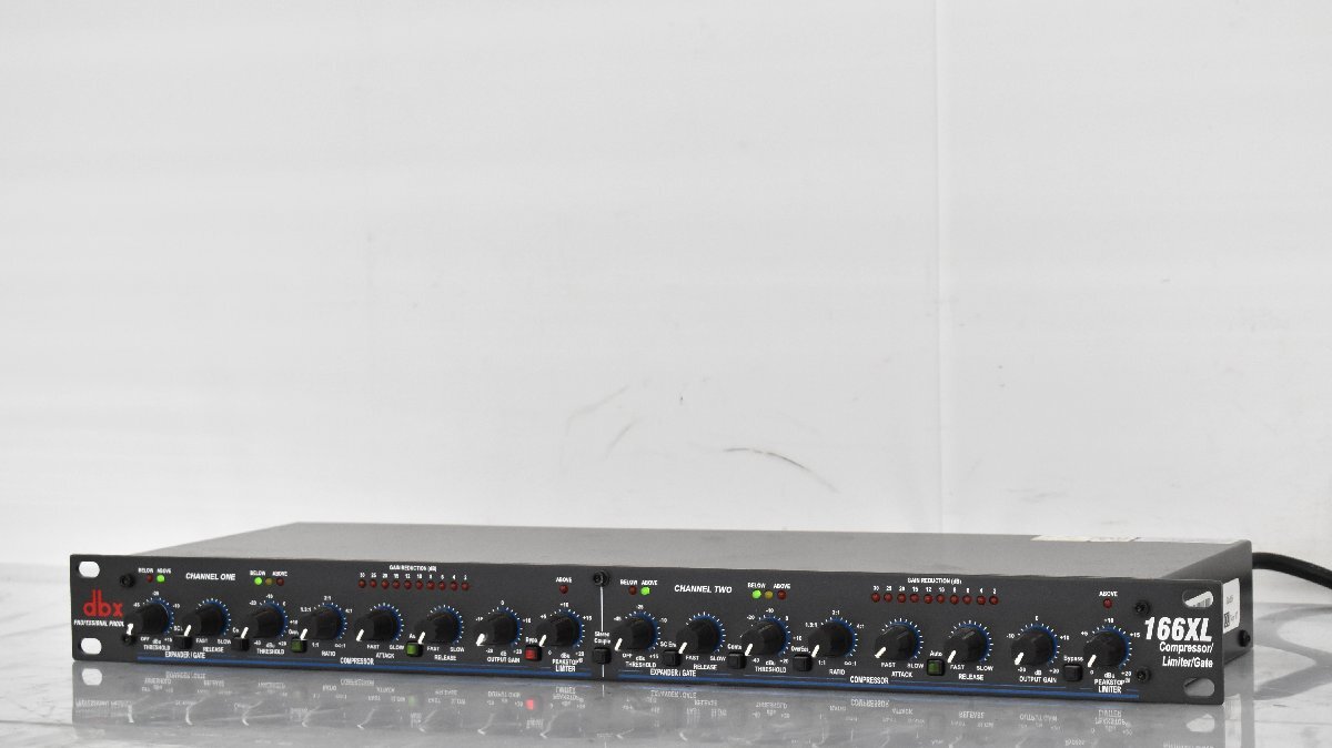 DBX 166 Vintage Stereo Compressor Limiter Audio Dynamics