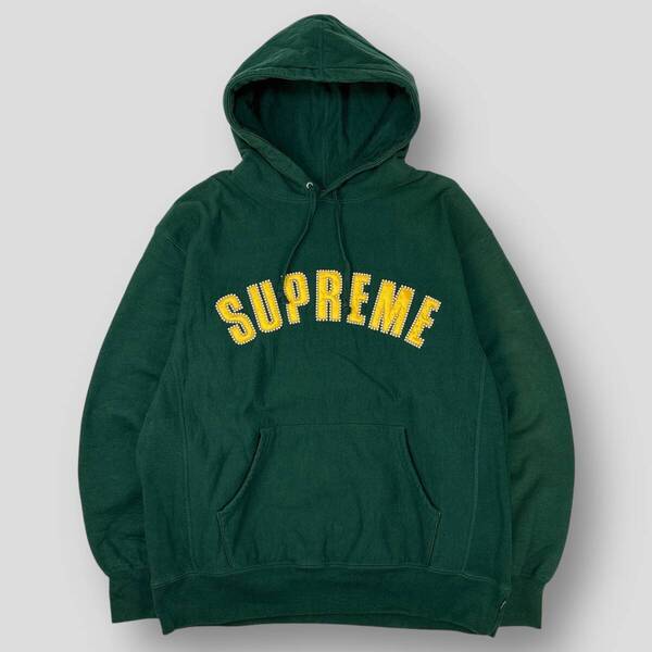 Supreme シュプリーム 21AW カナダ製 Pearl Logo Hooded Sweatshirt パールロゴ フーデッド スウェットシャツ L Dark Green SSM5151
