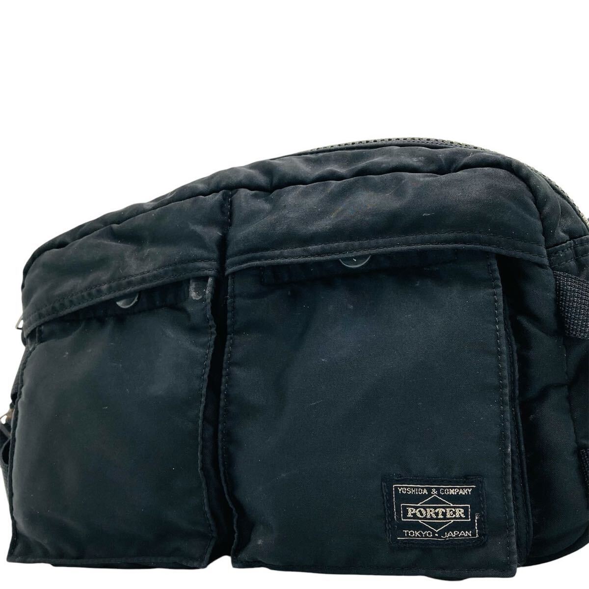 新品同様】PORTER ポーター スモーキー 黒 ボディバッグ ブラック