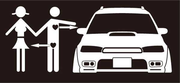 送料無料!!BG5レガシー☆ステッカー☆